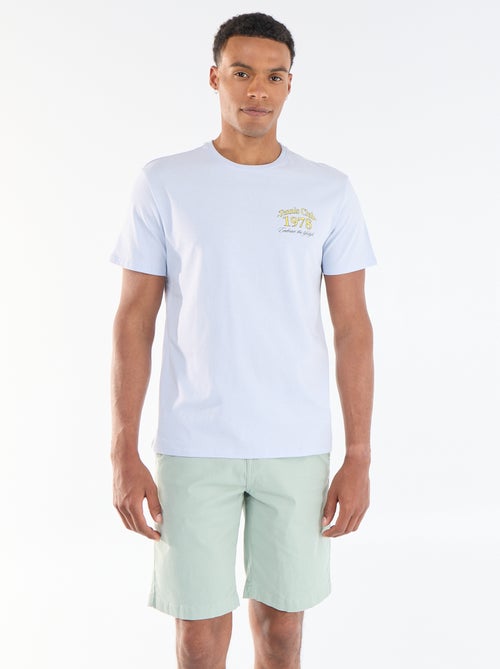 Bermuda chino tinta unita in twill - Kiabi
