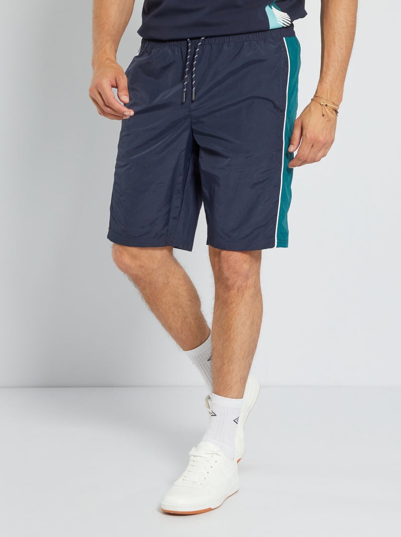 Bermuda color block in nylon BLU - Kiabi