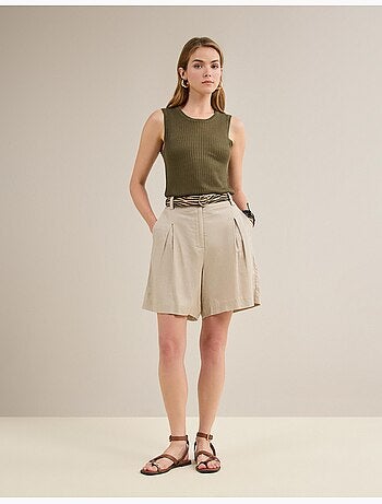 Bermuda con lino, mo fashion