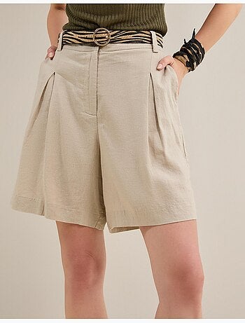 Bermuda con lino, mo fashion