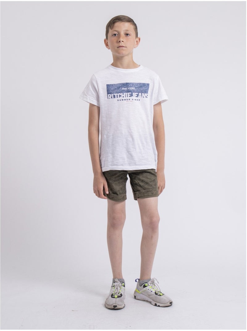 Bermuda con motivi BASKEL-J Cachi - Kiabi