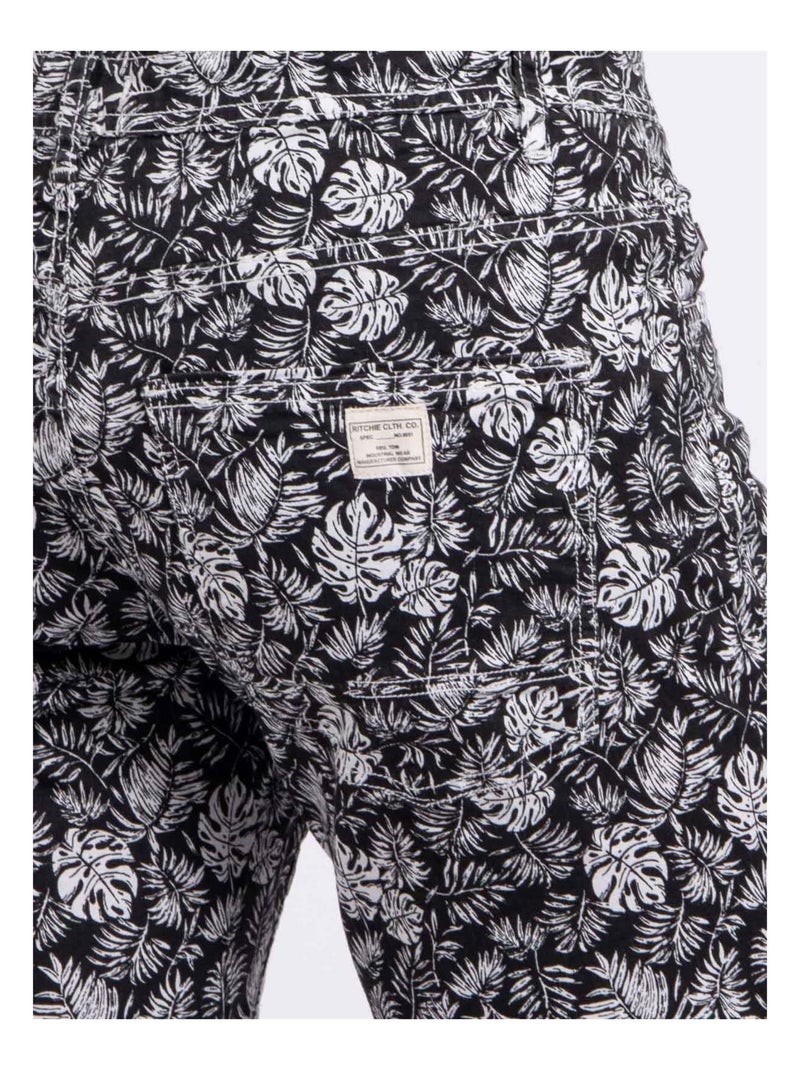 Bermuda con stampa BANEM Nero - Kiabi