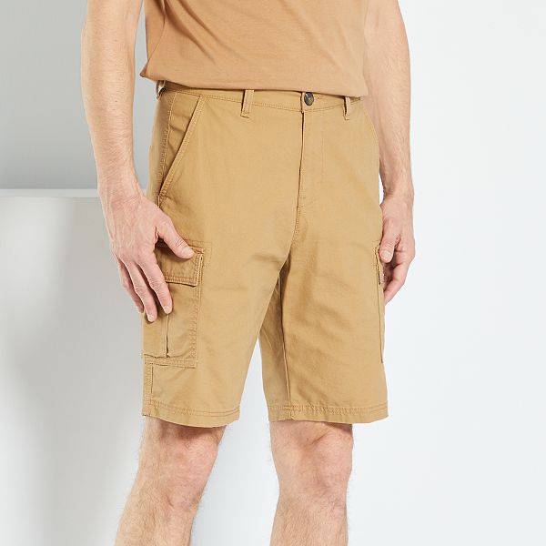 Bermuda con tasche cargo uomo - BEIGE - Kiabi - 15,00€