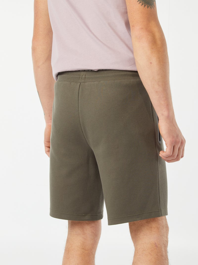 Bermuda con tasche con zip KAKI - Kiabi