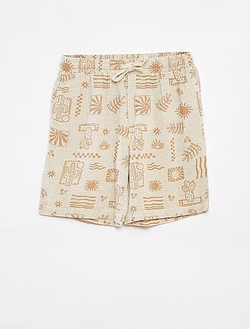 Bermuda con tasche e stampa