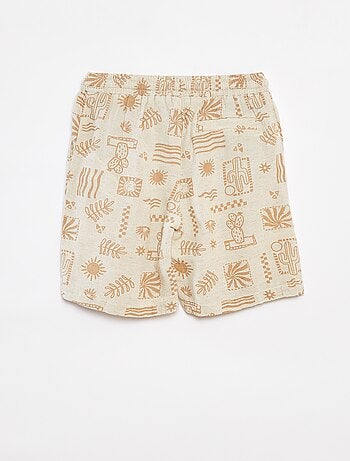 Bermuda con tasche e stampa