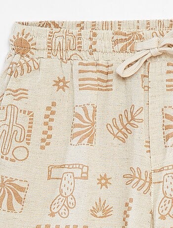 Bermuda con tasche e stampa
