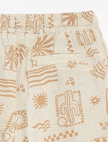 Bermuda con tasche e stampa
