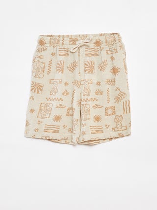 Bermuda con tasche e stampa