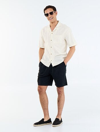 Bermuda con vita elasticizzata e coulisse
