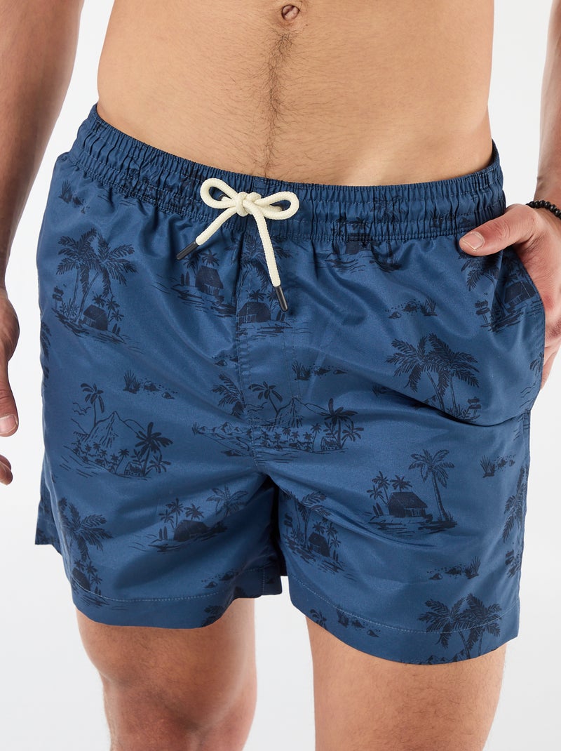 Bermuda da bagno con motivo Blu - Kiabi