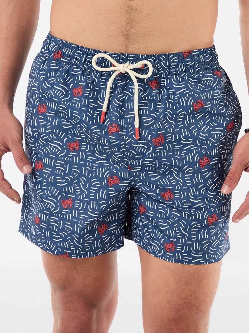 Bermuda da bagno con motivo Blu - Kiabi
