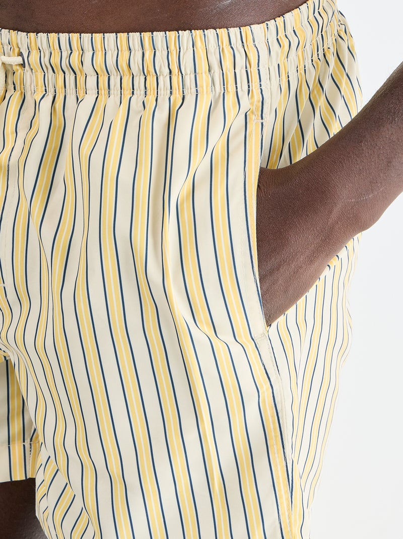 Bermuda da bagno con motivo Giallo - Kiabi