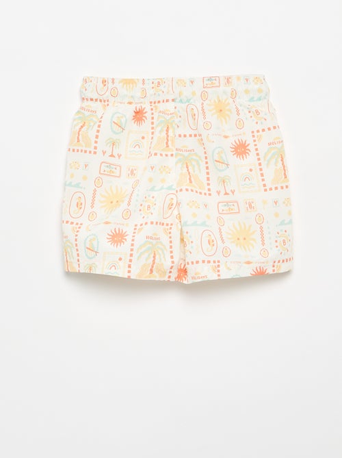 Bermuda da bagno con stampa all-over 'mare' - Kiabi