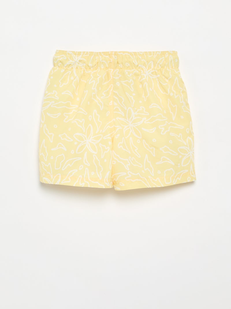 Bermuda da bagno con stampa all-over 'mare' Giallo - Kiabi