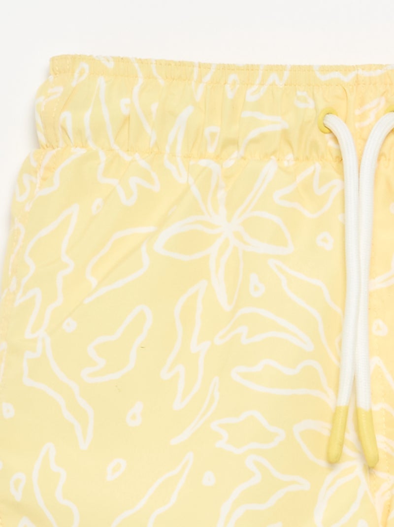 Bermuda da bagno con stampa all-over 'mare' Giallo - Kiabi