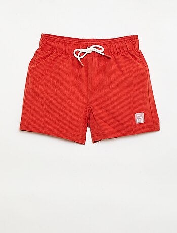 Bermuda da bagno effetto goffrato