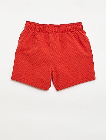 Bermuda da bagno effetto goffrato