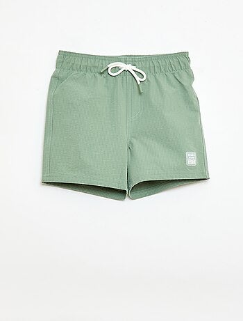 Bermuda da bagno effetto goffrato