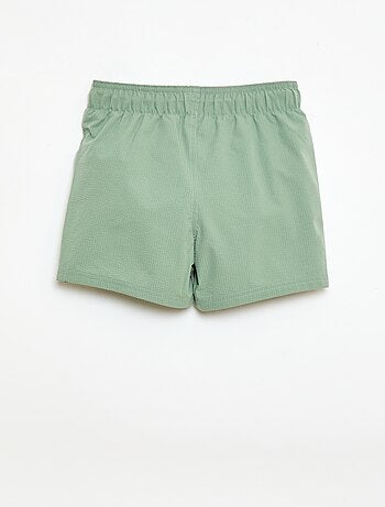 Bermuda da bagno effetto goffrato