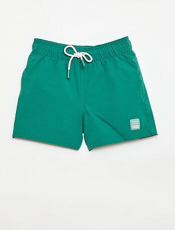 Bermuda da bagno effetto goffrato