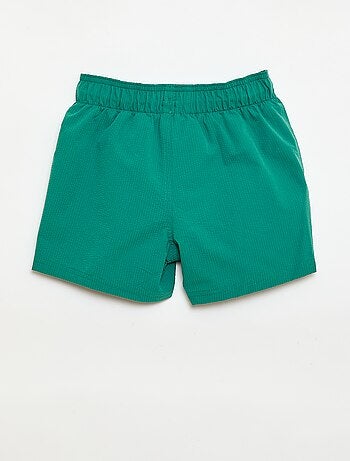 Bermuda da bagno effetto goffrato