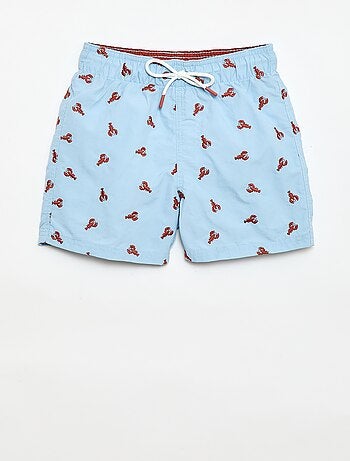 Bermuda da bagno stampato all-over tropicale