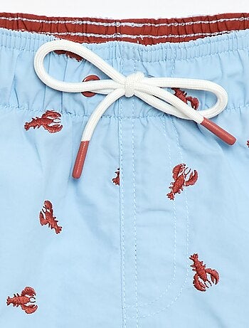 Bermuda da bagno stampato all-over tropicale