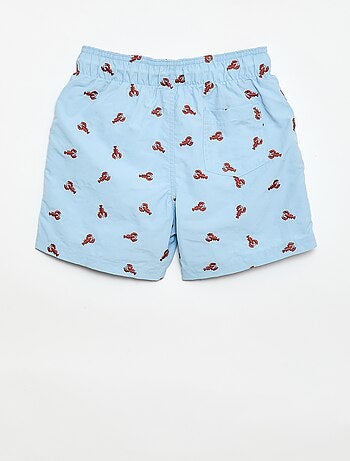 Bermuda da bagno stampato all-over tropicale