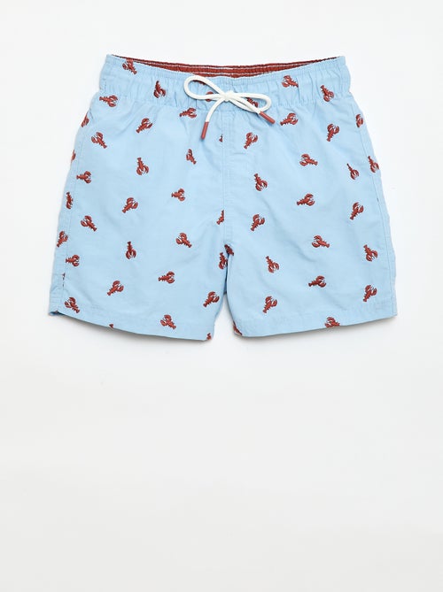 Bermuda da bagno stampato all-over tropicale - Kiabi