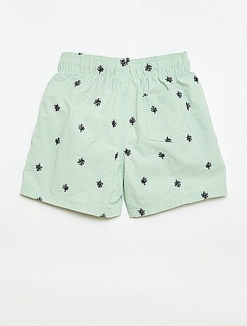 Bermuda da bagno stampato all-over tropicale