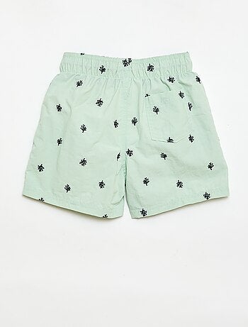 Bermuda da bagno stampato all-over tropicale