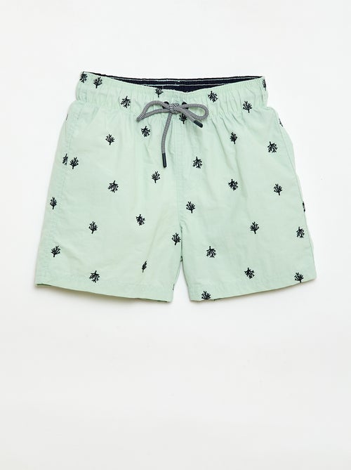 Bermuda da bagno stampato all-over tropicale - Kiabi