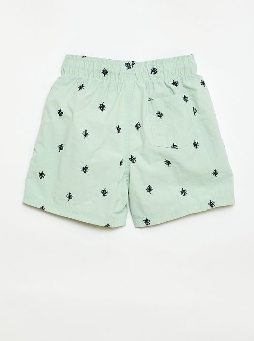 Bermuda da bagno stampato all-over tropicale - Kiabi