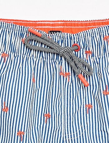 Bermuda da bagno stampato all-over tropicale