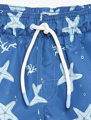 Bermuda da bagno stampato "mare" all-over