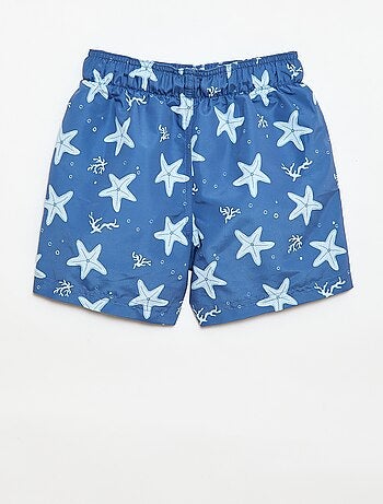 Bermuda da bagno stampato "mare" all-over