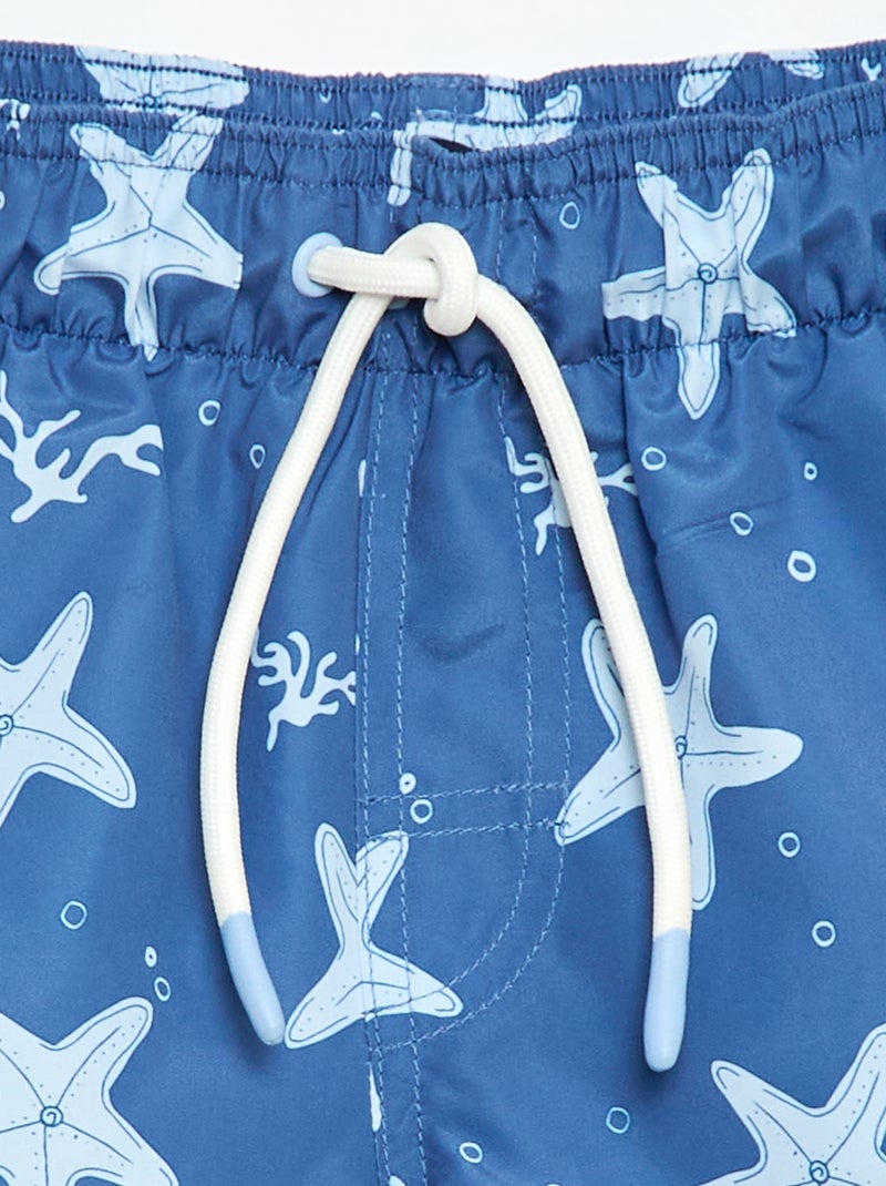 Bermuda da bagno stampato "mare" all-over Blu - Kiabi
