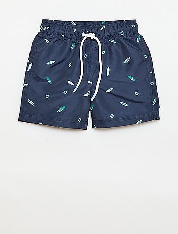 Bermuda da bagno stampato "mare" all-over