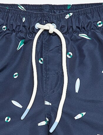 Bermuda da bagno stampato "mare" all-over