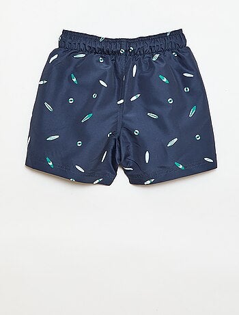 Bermuda da bagno stampato "mare" all-over