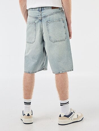 Bermuda denim baggy in cotone