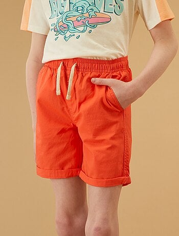 Disclaimer bermuda bambino con stampe logo multicolor nero main image 0