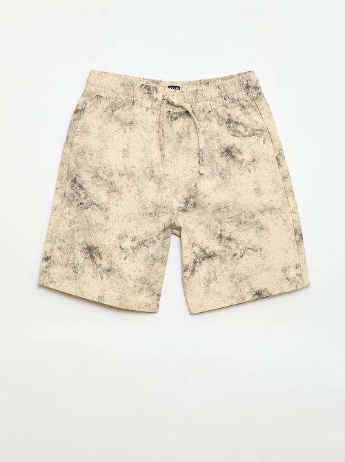 Bermuda dritto con vita elasticizzata - Kiabi