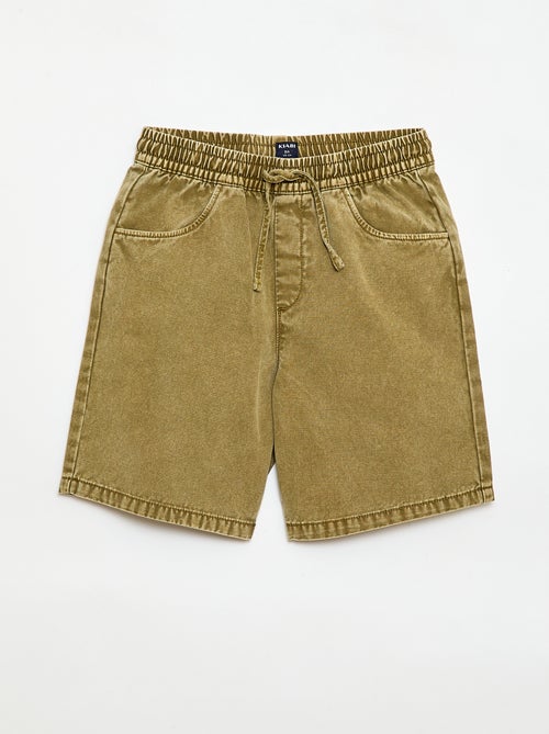 Bermuda dritto con vita elasticizzata - Kiabi