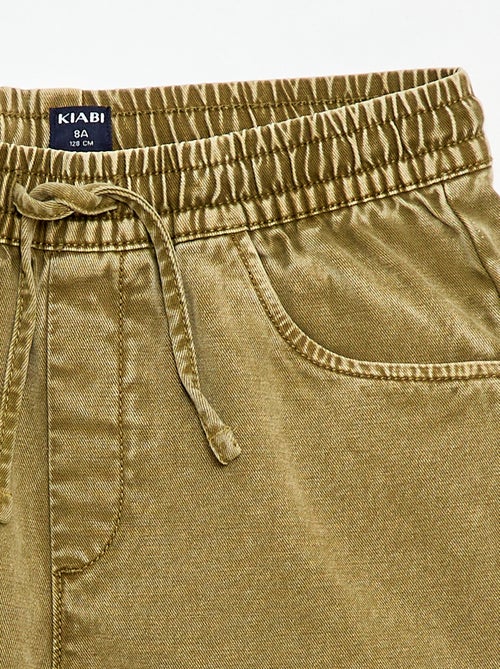 Bermuda dritto con vita elasticizzata - Kiabi
