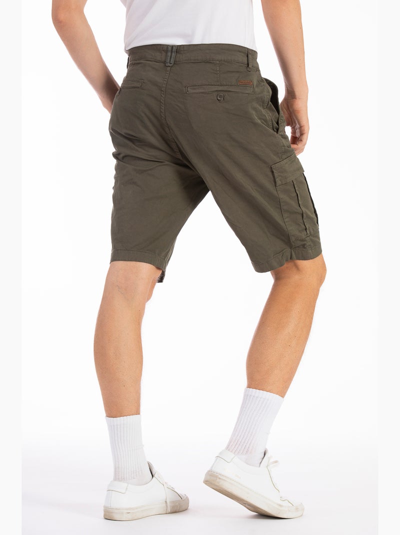 Bermuda Fibreflex®cargo fit FRANKY Cachi - Kiabi
