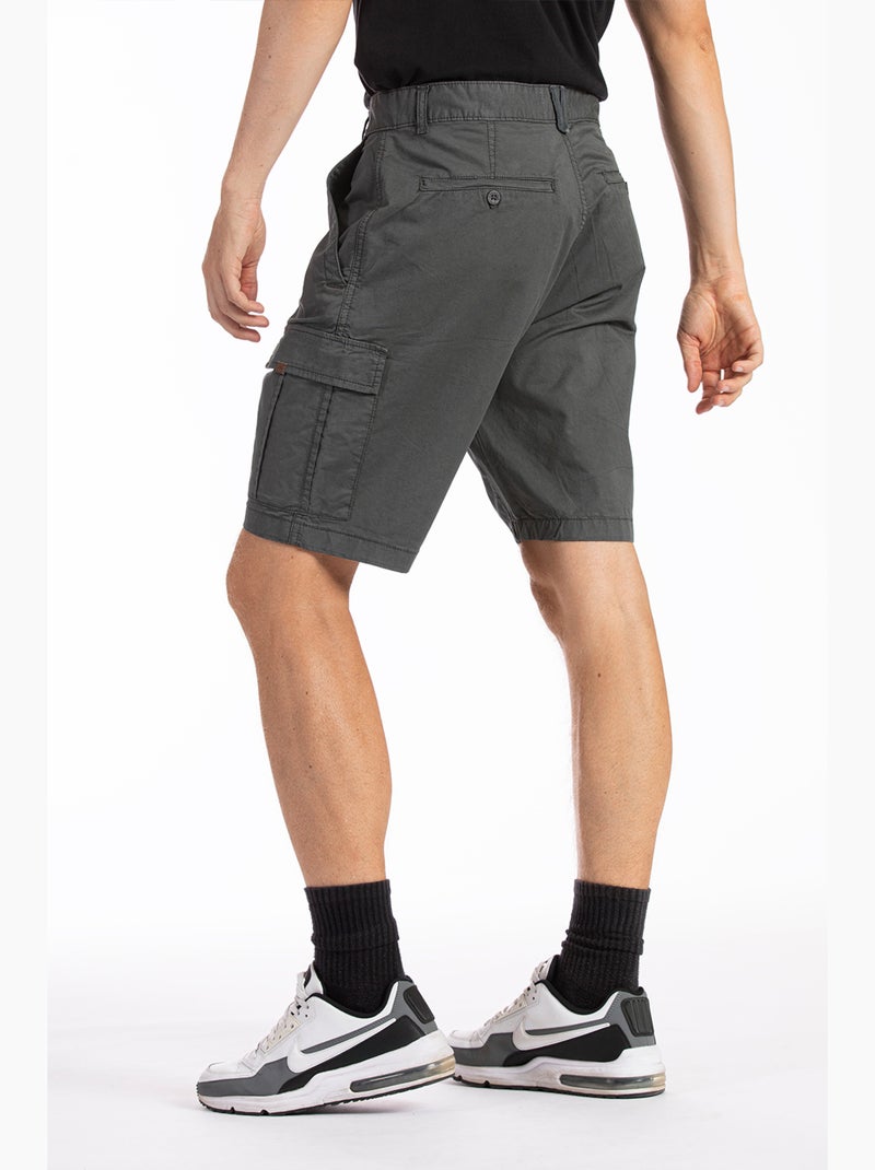 Bermuda Fibreflex®cargo fit FRANKY Grigio - Kiabi