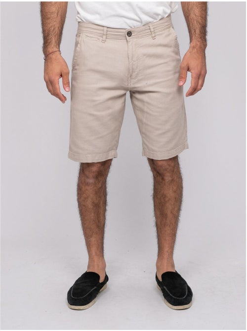 Bermuda in cotone slub BELKINO - Kiabi