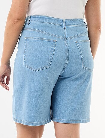 Bermuda in denim a vita alta